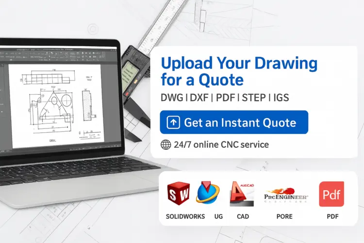 CAD model and CAM toolpaths for CNC machining