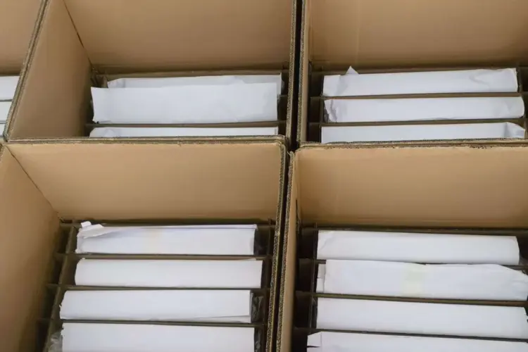 the package design for sheet metal parts