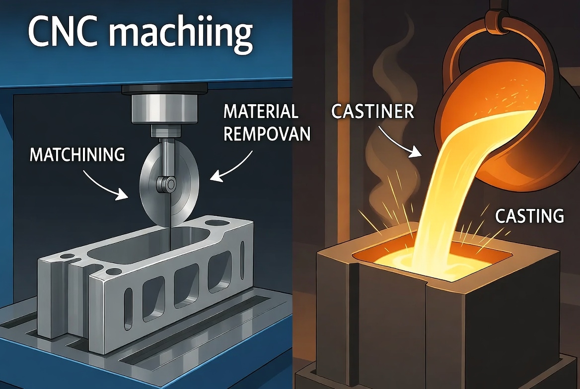 CNC Machining Prototyping vs Casting