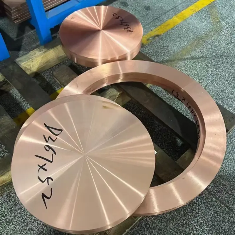 Pure copper metal with reddishbrown color and natural surface texture.