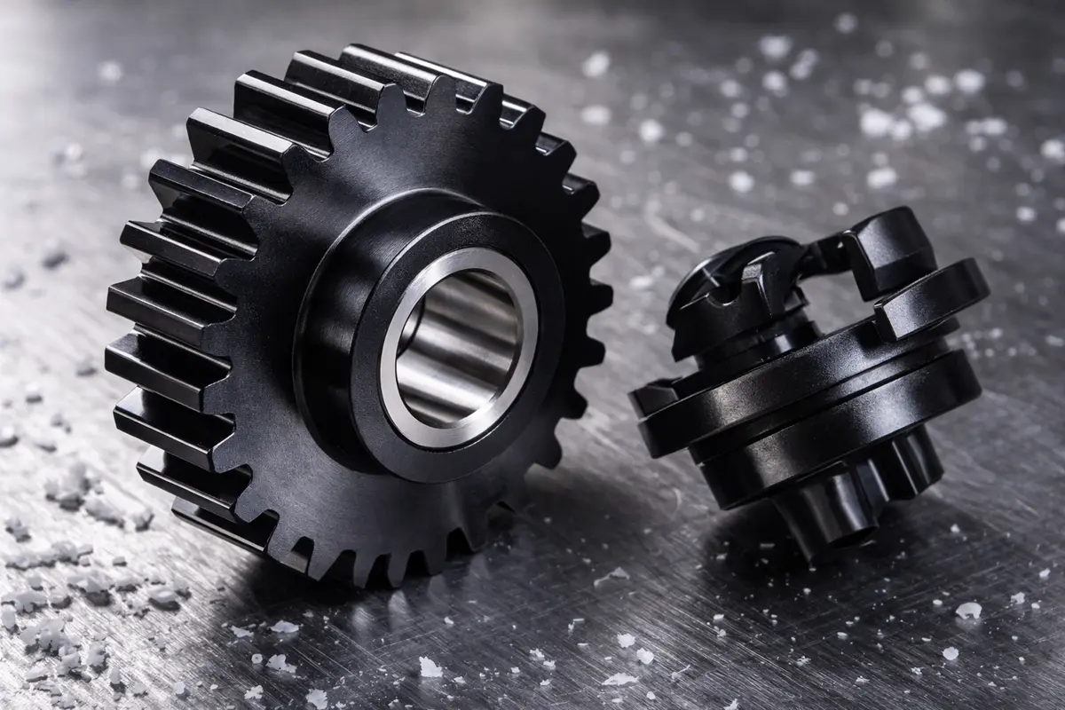 Delrin homopolymer component demonstrating high stiffness and superior surface finish