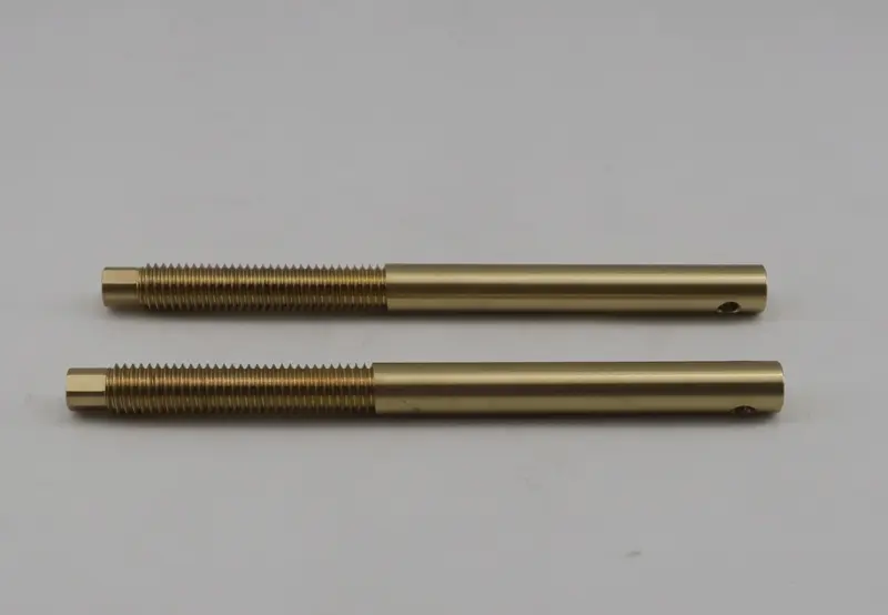 CNC turned brass connector pins for electronic housings