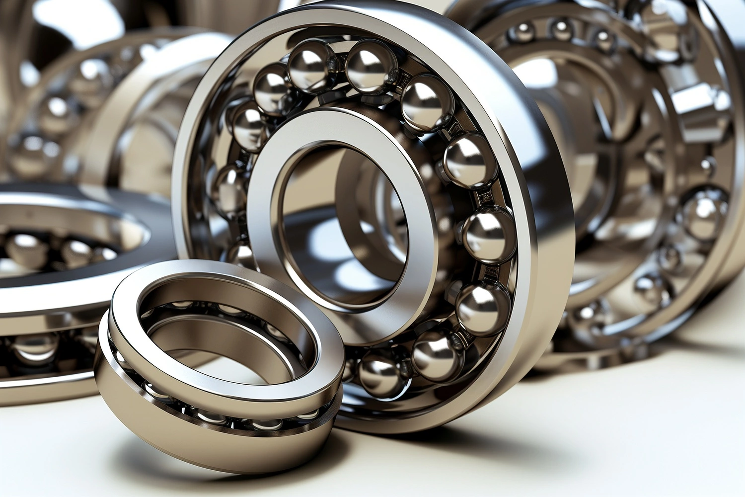 precision ball bearing with CNC-machined races