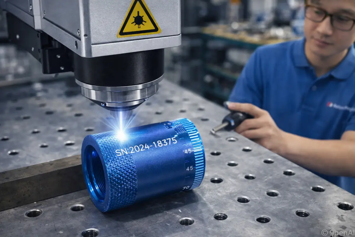 laser marking metal parts for permanent traceability