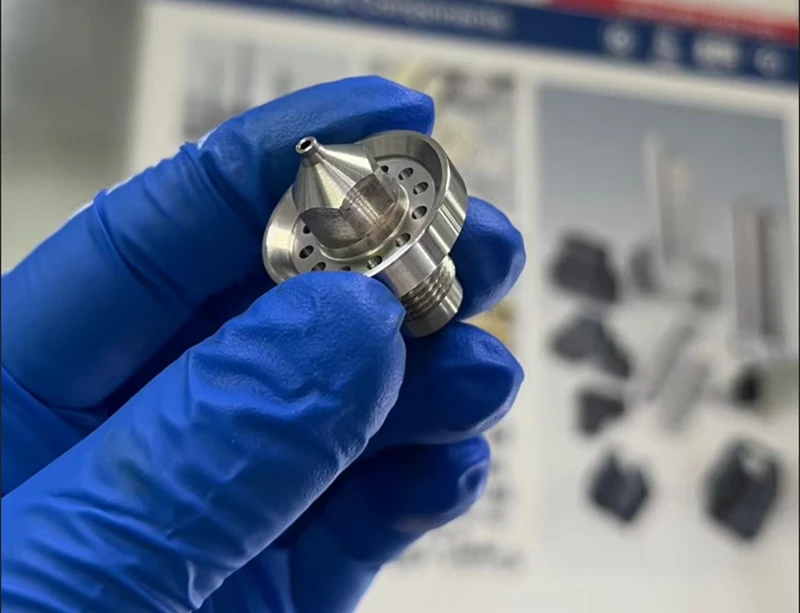 Custom Swiss turned components for semiconductor equipment from Rollyu Precision