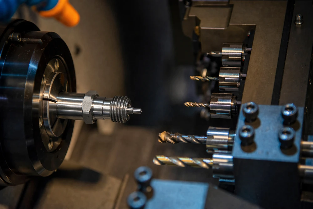 Precision CNC Swiss machining process for high-volume manufacturing of micro-components