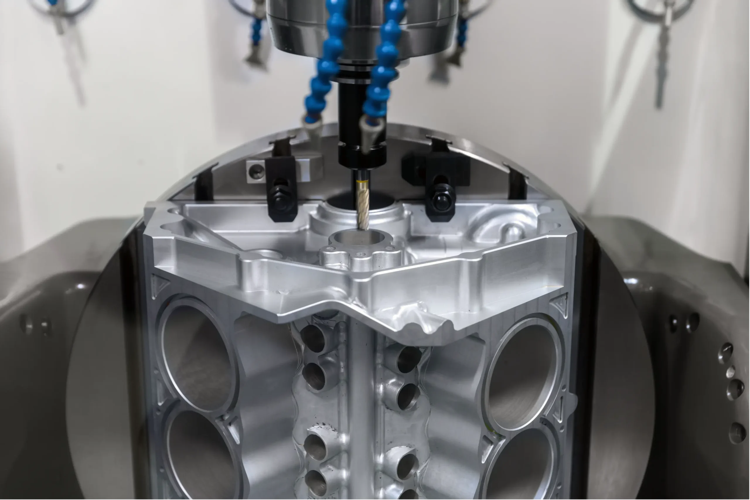 CNC machining secondary finishing for aluminum die cast component