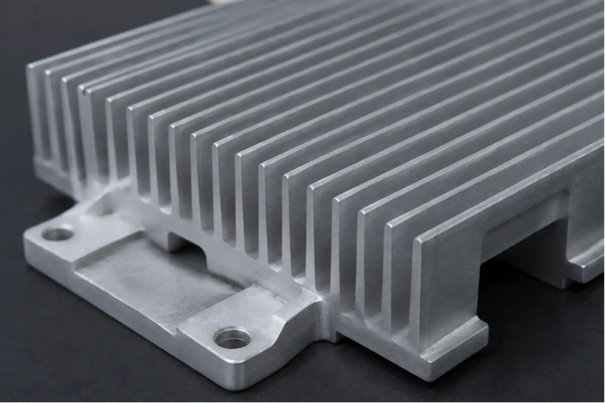 cast aluminum heat sink with high thermal conductivity