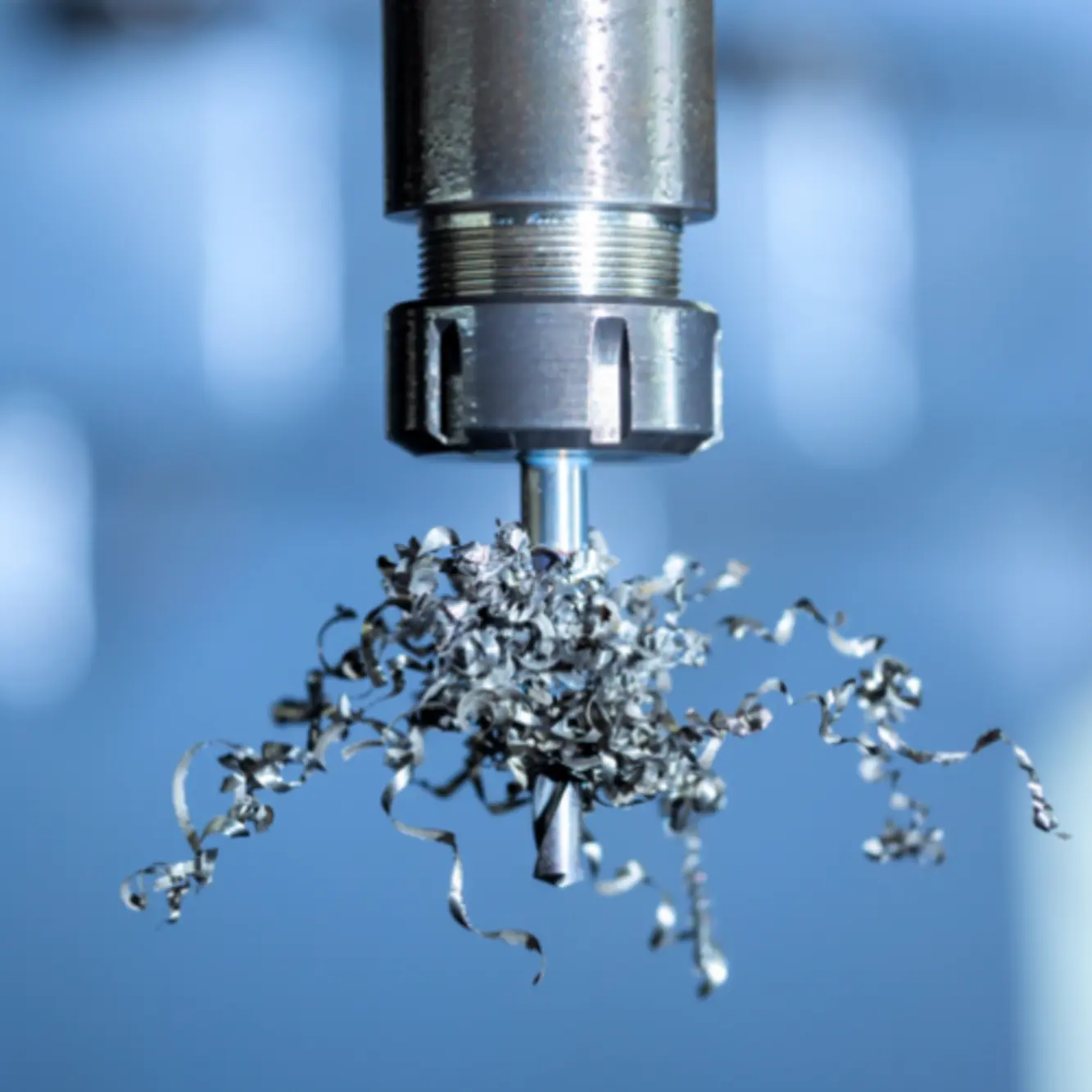 chip formation during CNC thread milling process
