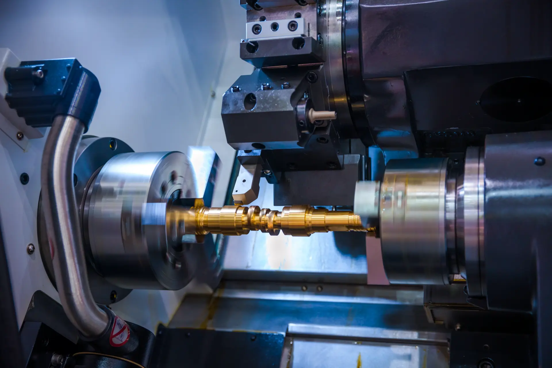 precision CNC machining process for bronze alloy industrial component