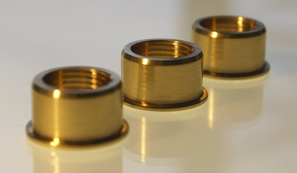 precision phosphor bronze threaded bushings and connector components