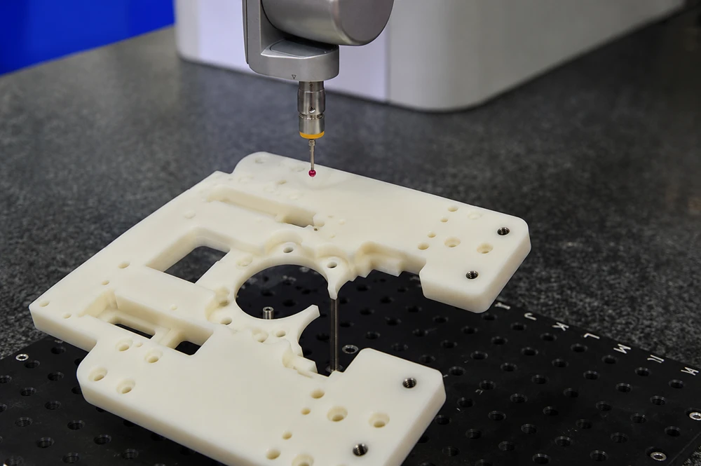 verify the Delrin machining tolerances of a finished part