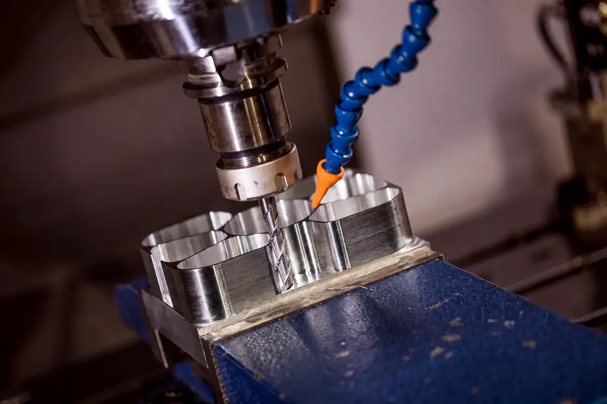CNC milling operation on 9310 alloy steel
