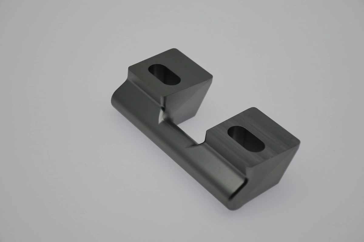 Machined 4130 steel bracket with slots