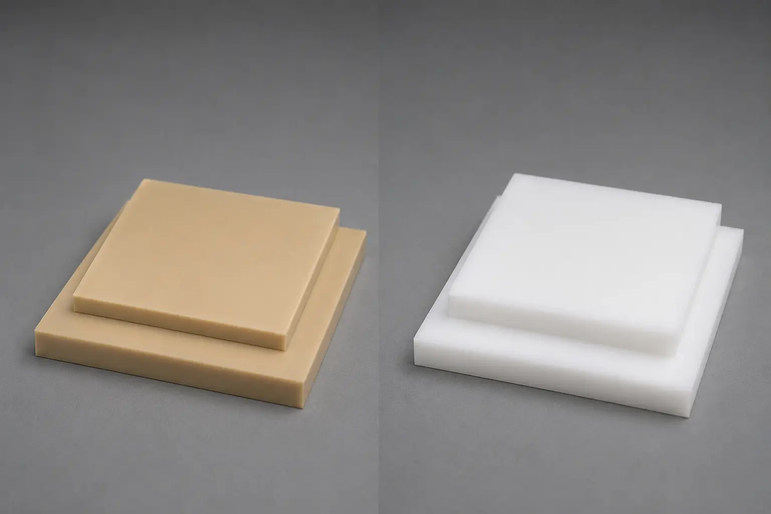 PEEK and Delrin sheet materials comparison for CNC machining