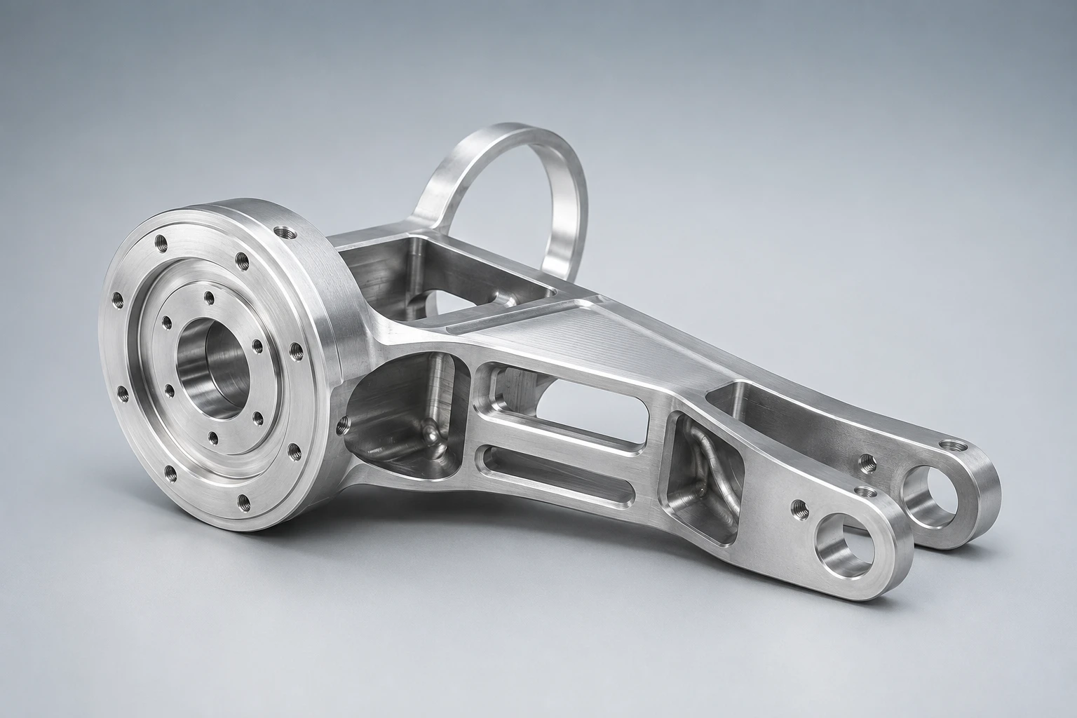 6061-T6 CNC milled bracket for robotics