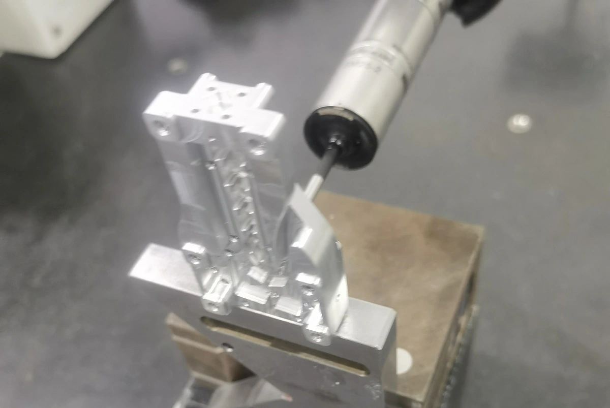 CMM inspection of a 7075 aluminum component