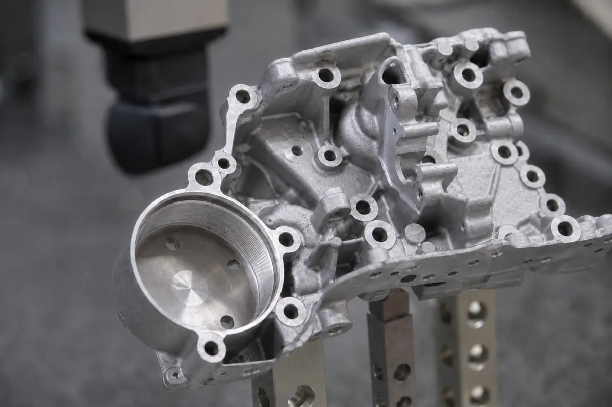 CMM inspection of a Zamak die cast housing