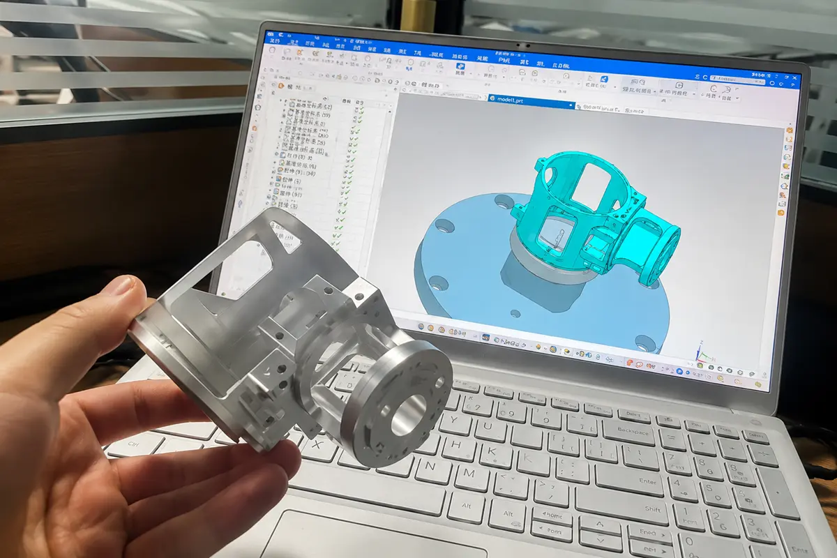 Comparing a machined part with its CAD model