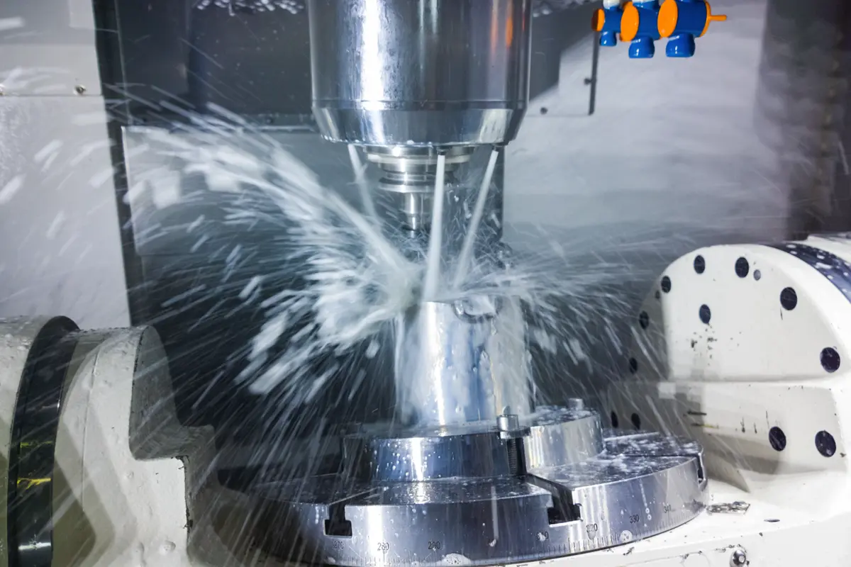 Five-axis CNC milling of 7075 aluminum