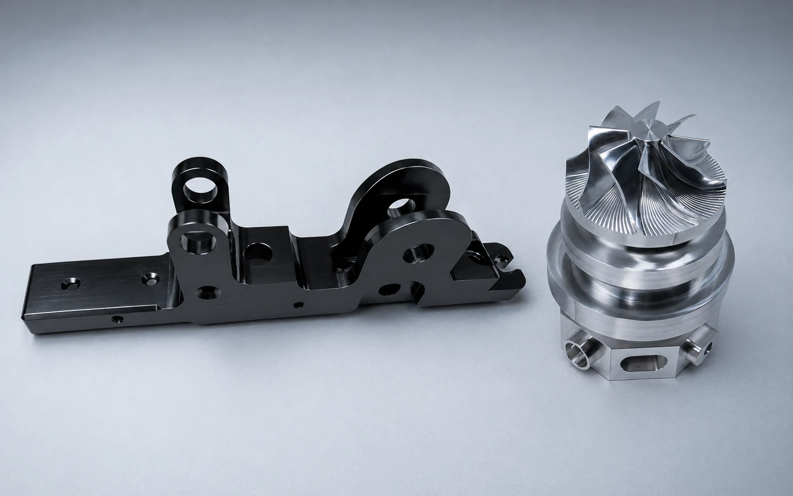 Machined bracket vs complex 5 axis aerospace part