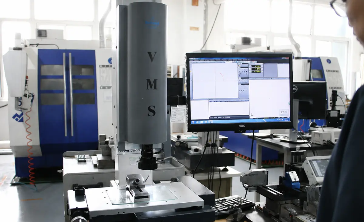 Precision inspection of machined steel part