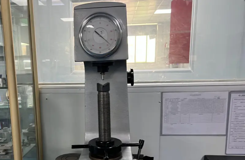 Rockwell hardness testing of hardened steel