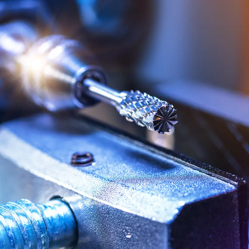 Rotary cutting tool for surface finishing