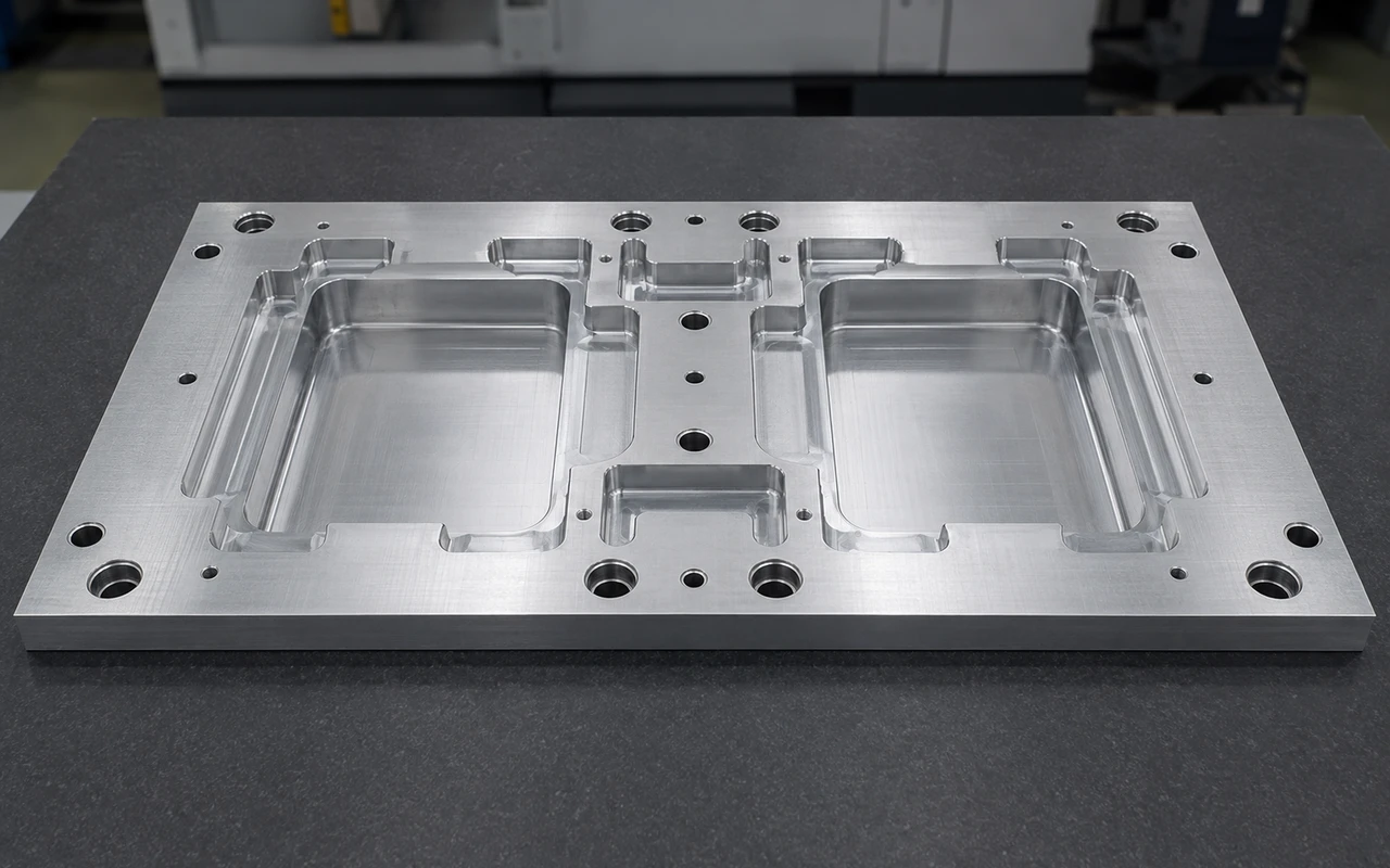 Symmetric pocket milling for dimensional stability