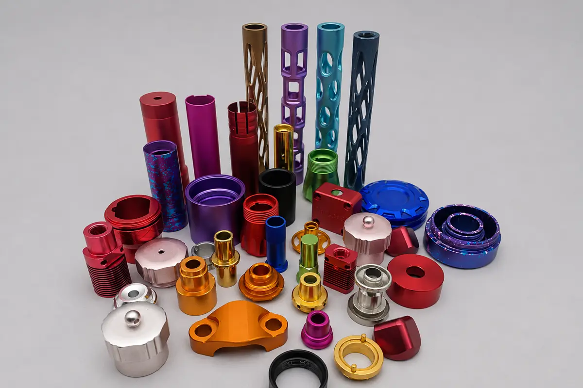 anodized cnc machined aluminum parts