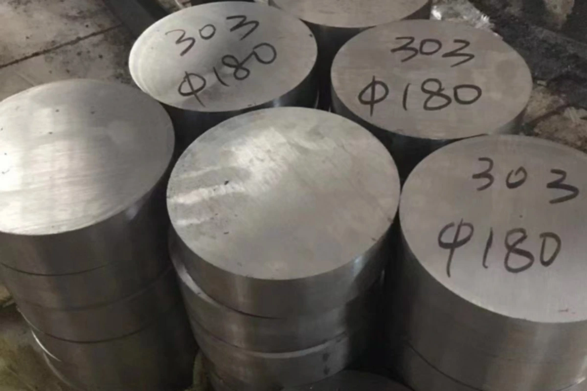 303 stainless steel material including round