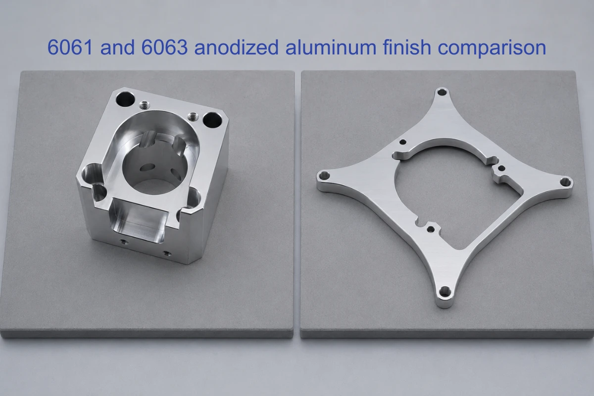 6061 and 6063 anodized aluminum finish comparison