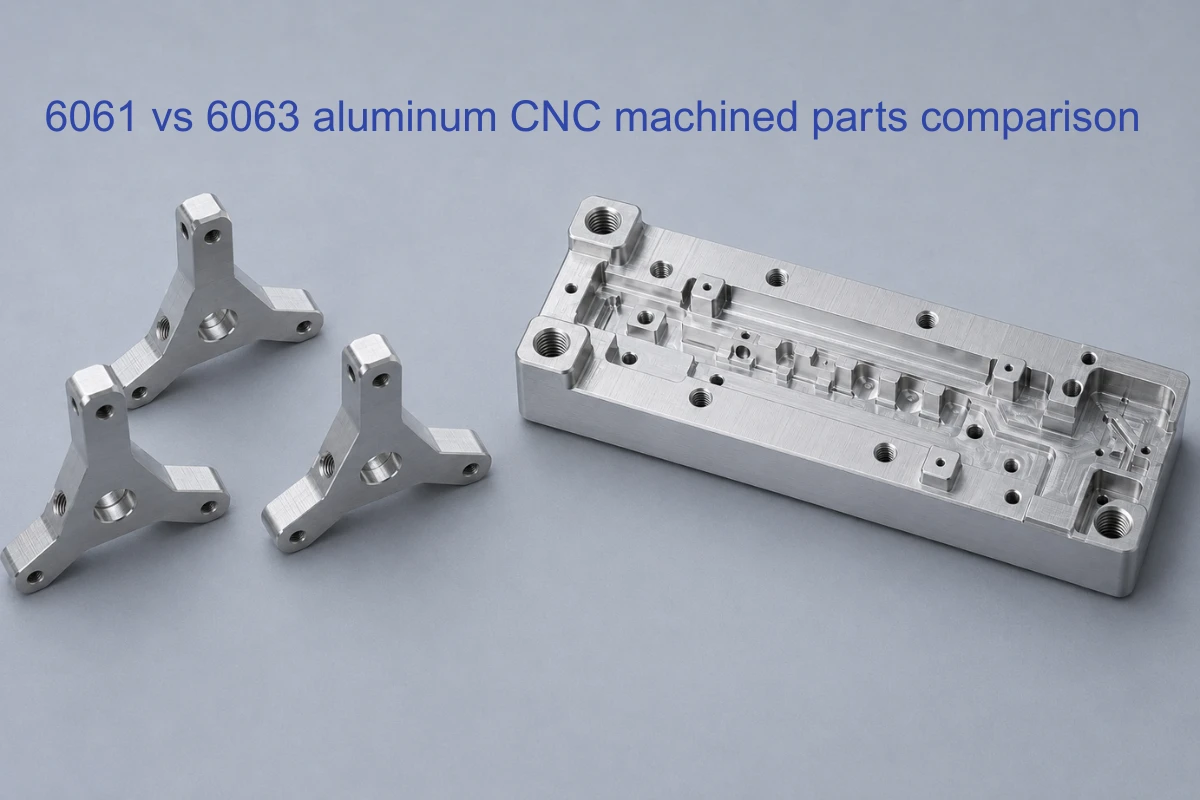 6061 vs 6063 aluminum CNC machined parts comparison