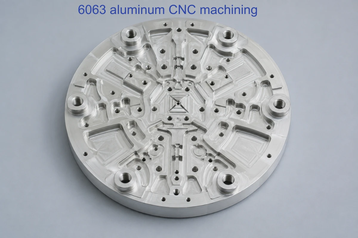 6063 aluminum CNC machining with low-distortion workholding