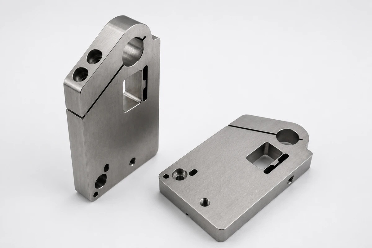 AISI 416 tempered CNC machined goniometer arm for precision medical or instrument equipment