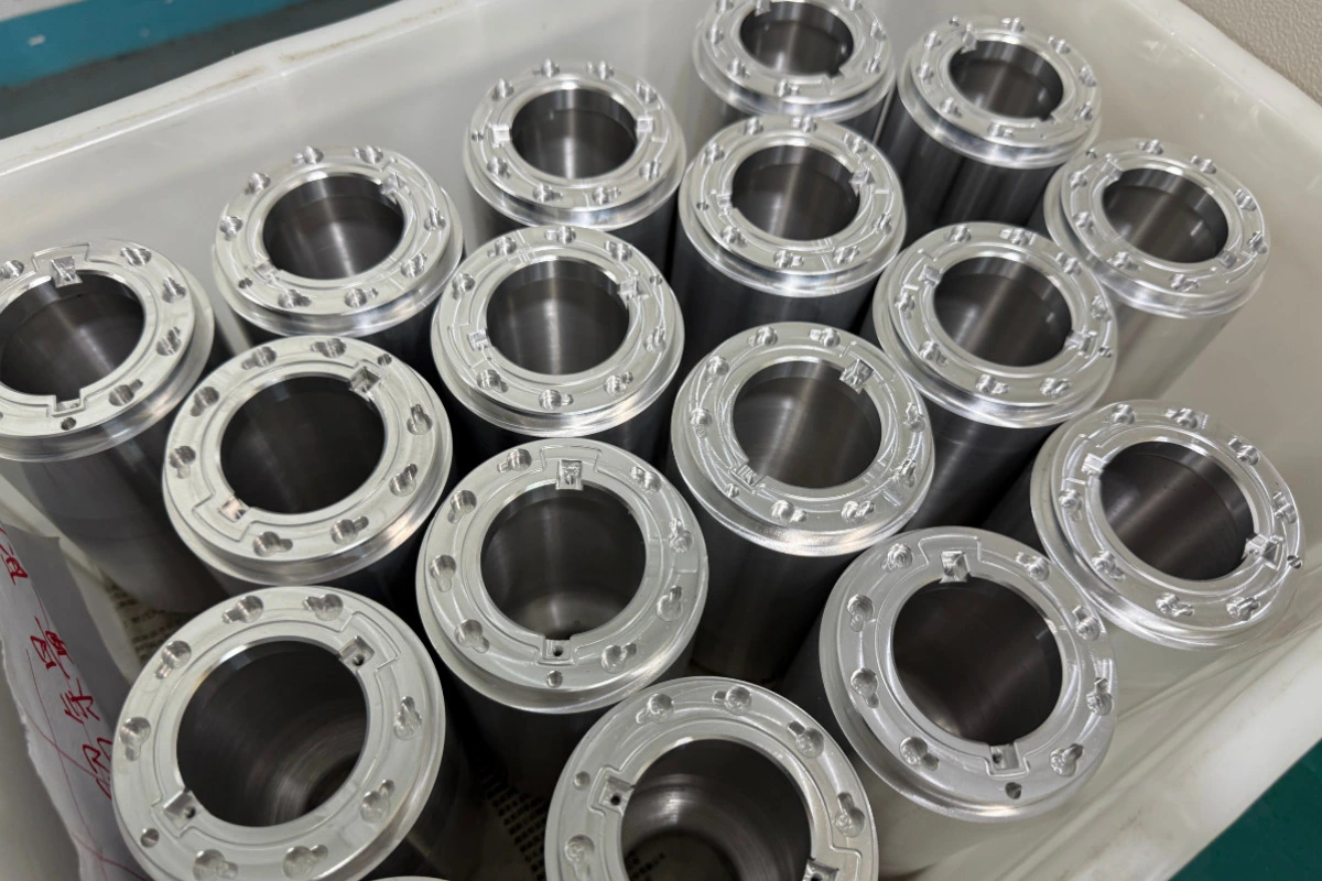 Batch of CNC machined robot joint housings