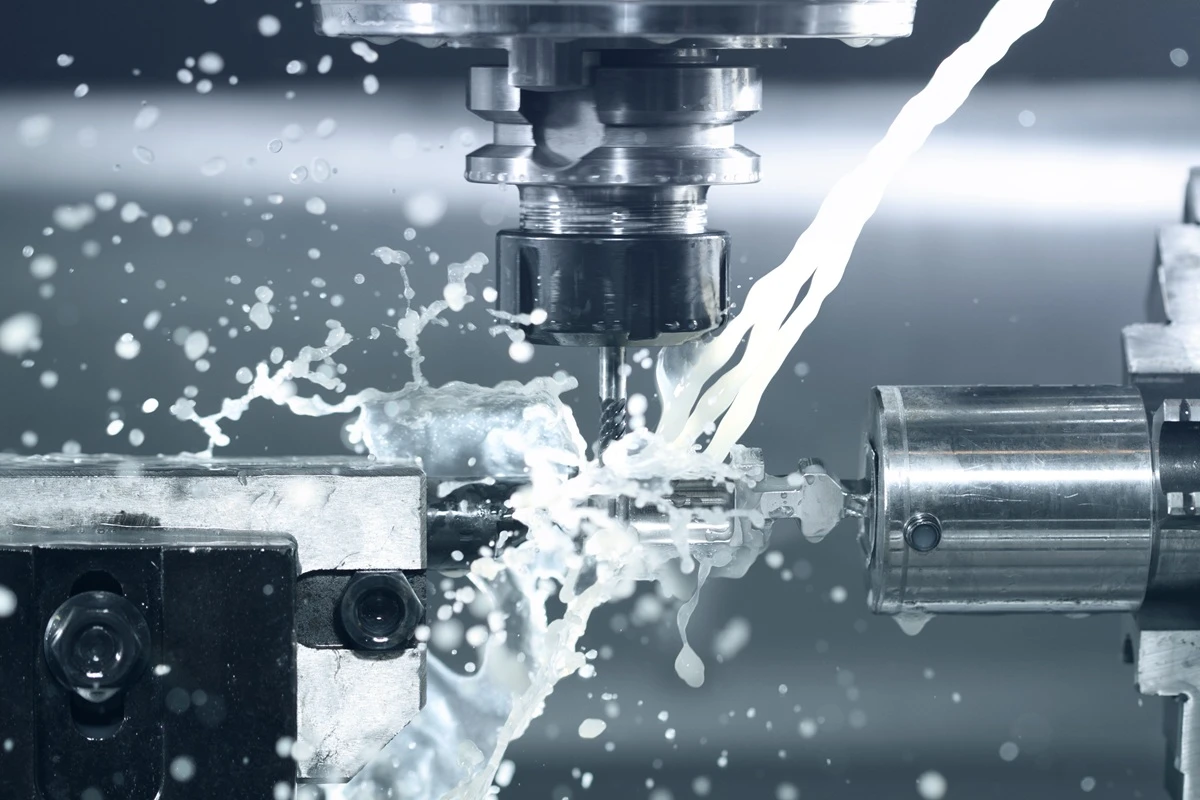 CNC milling process of AISI 420 stainless steel with flood coolant