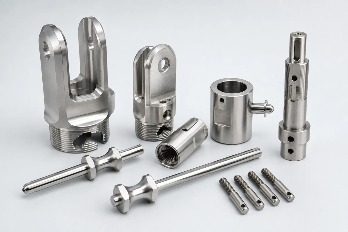 CNC turned 316L stainless steel medical device components and surgical brackets