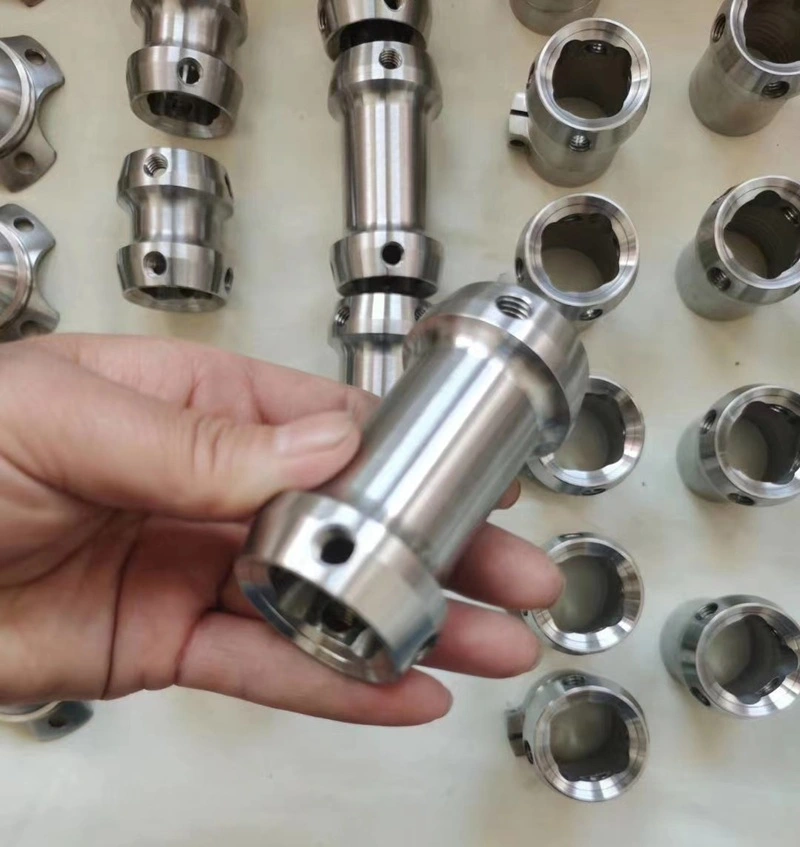 CNC turned titanium cylindrical components