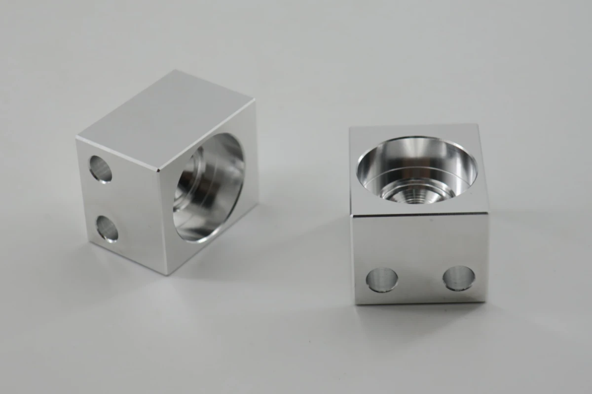 Chemical conversion coating on precision machined aluminum part