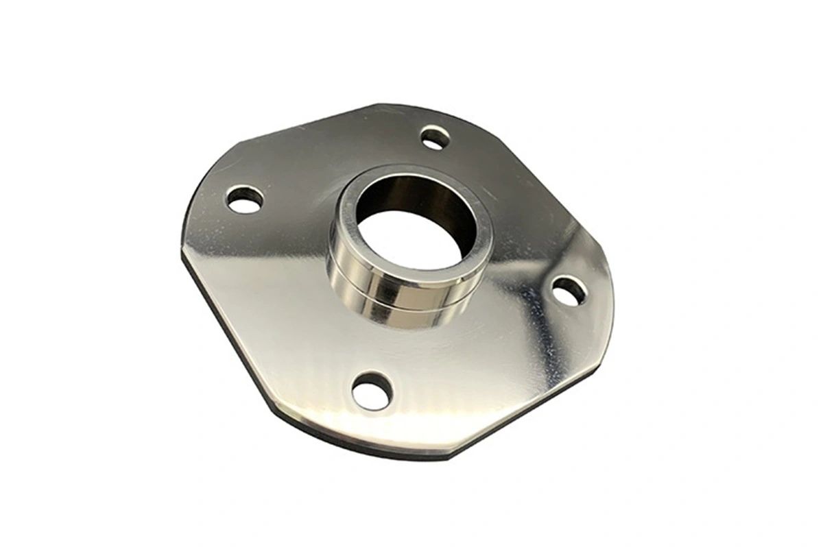 Electropolished stainless steel precision flange