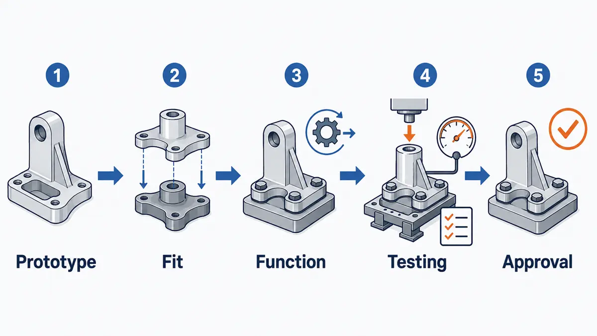 OEM metal prototype verification process