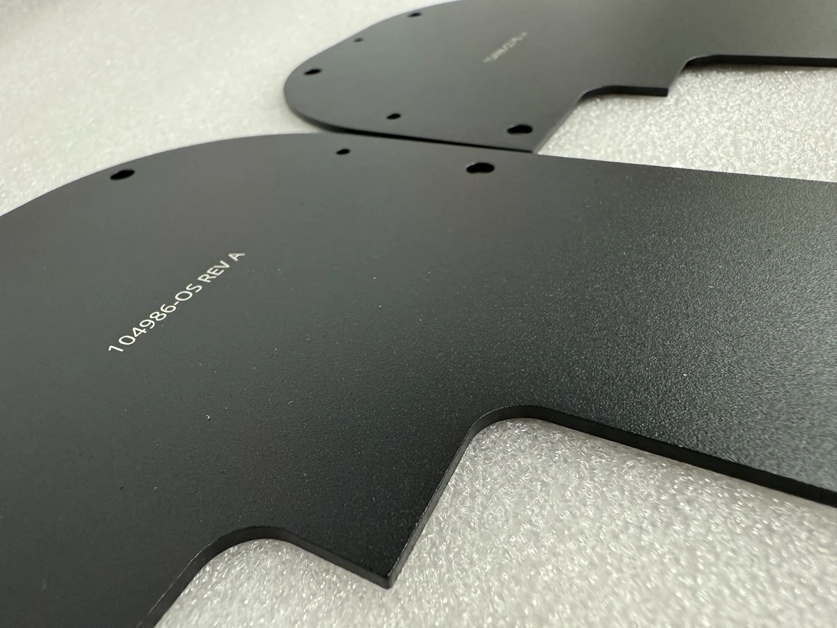 Powder coated aluminum components