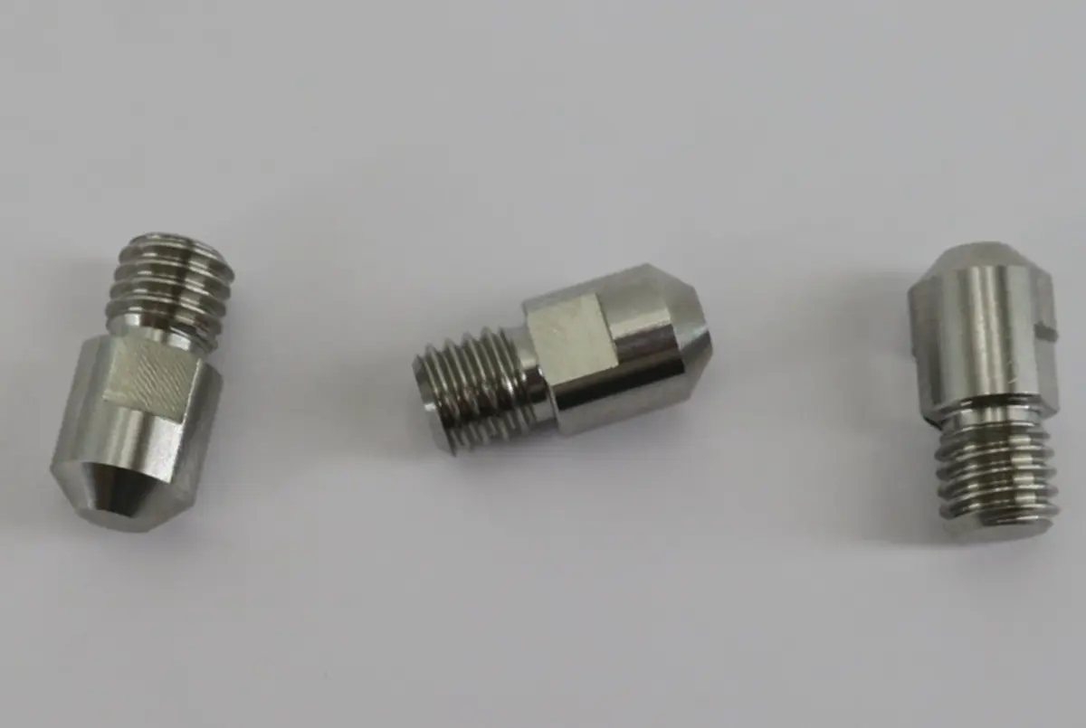 Precision machined stainless steel threaded adapters