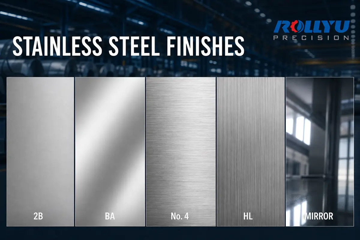 Stainless steel surface finish comparison