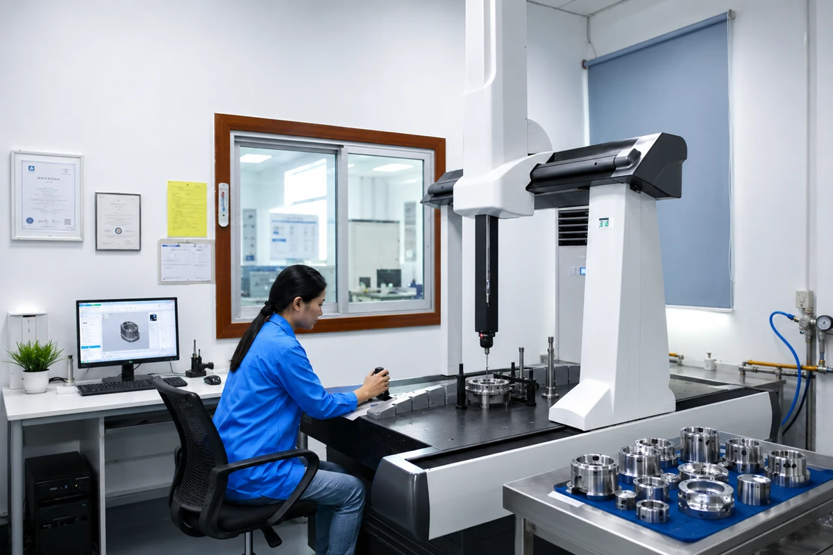 State of the art QC laboratory for medical CNC machining parts quality inspection