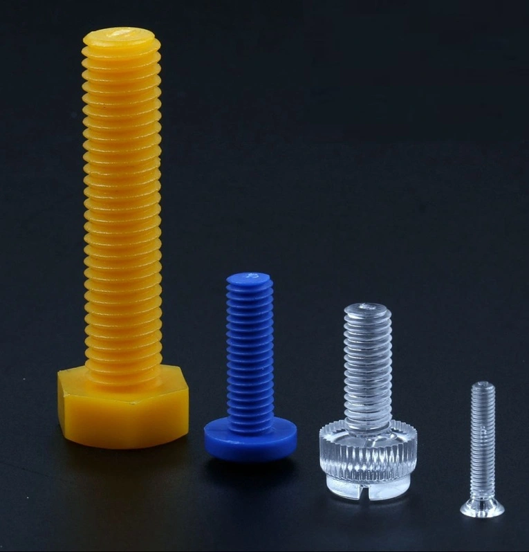 Threaded fasteners in different sizes and materials