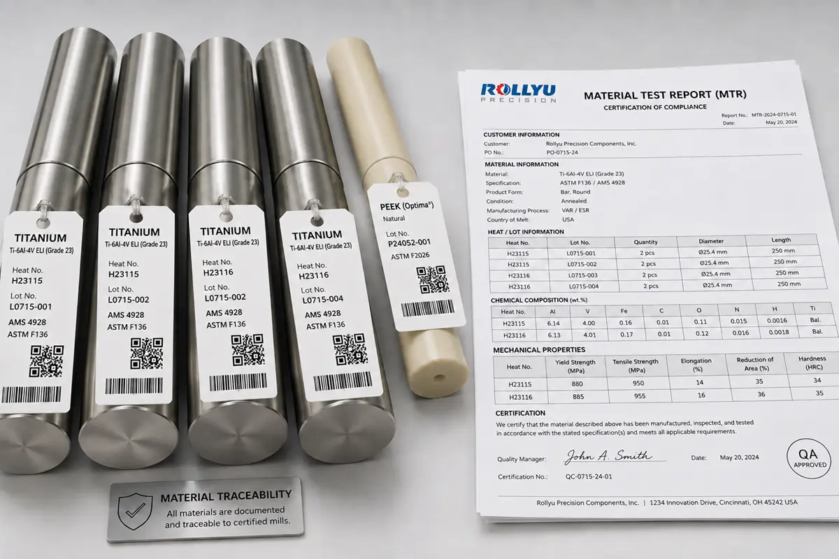 Traceable medical-grade raw materials