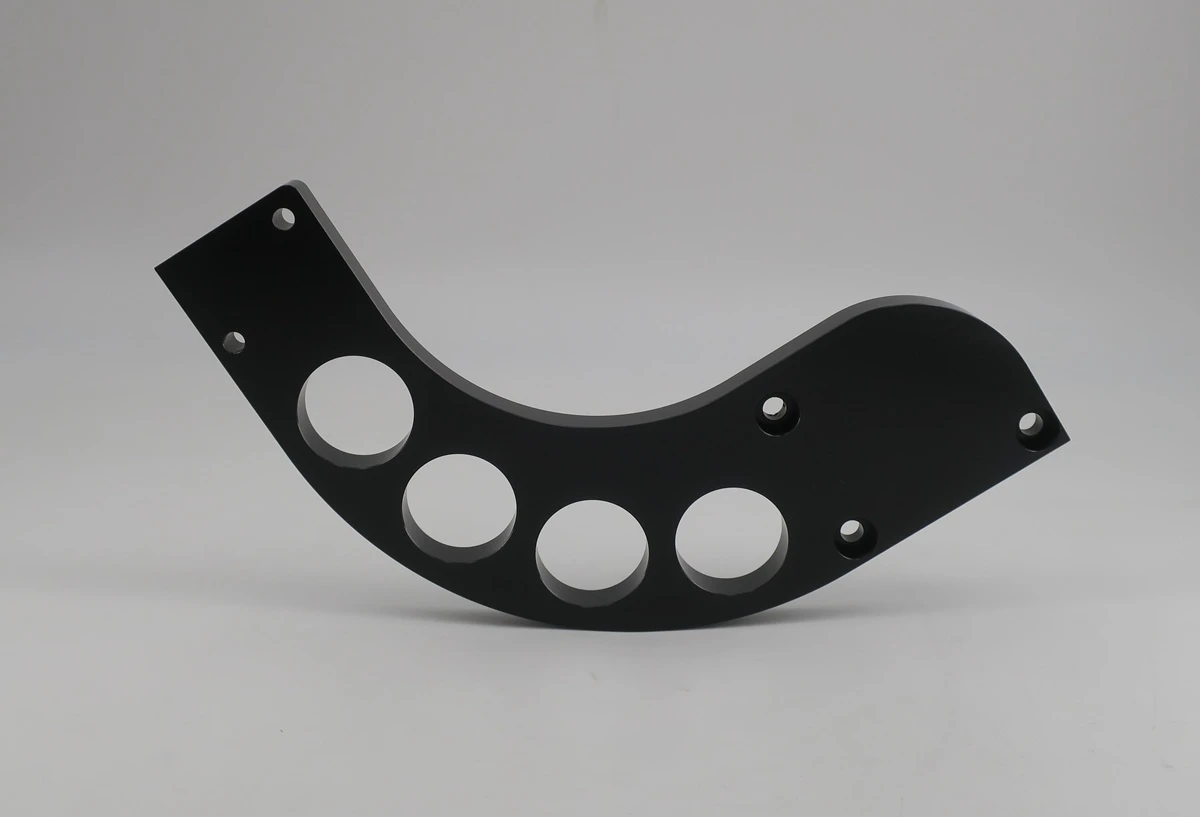 black anodized medical dental equipment bracket
