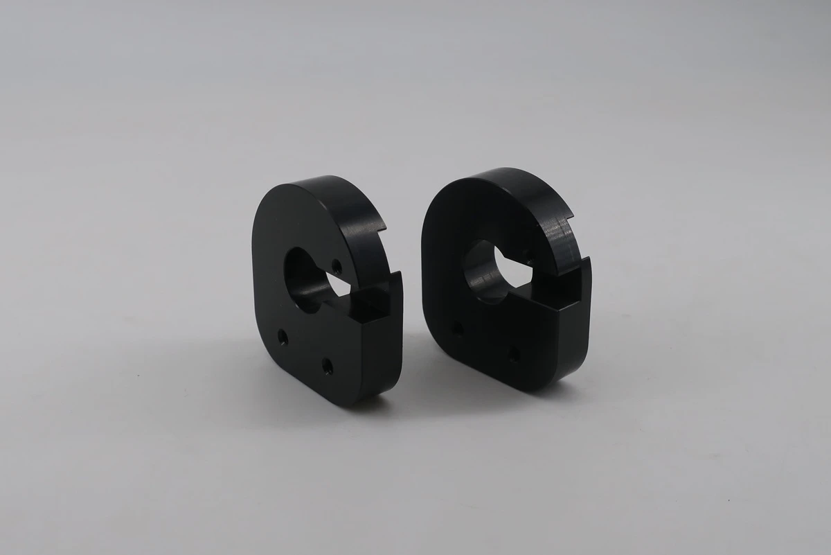 black anodized robotics cnc clamp parts